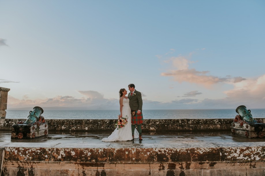 Viewing platform looking across to the Isle of Arran